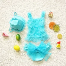 Летняя одежда для девочек милый купальник с бантом, детская одежда для купания, купальный костюм для девочек, 3 шт./лот WZ05