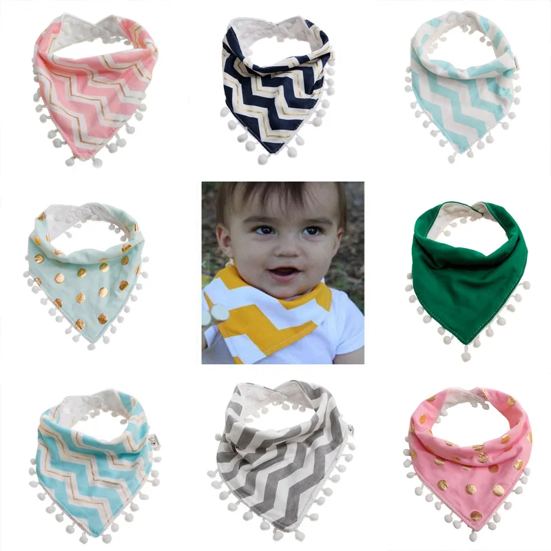 1Pc font b Baby b font Girls Boy Kids Saliva Towel Bandana Dribble Triangle Bibs Infant