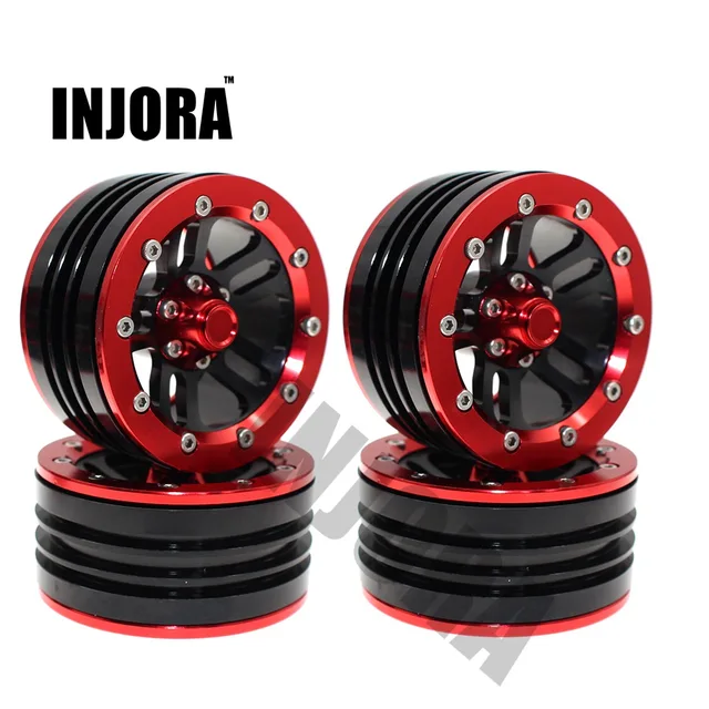 Cheap 4PCS Metal Alloy 1.9 Inch Beadlock Wheel Rim / Wheel Hub for 1/10 RC Crawler Axial SCX10 D90 D110 TF2 CC01