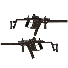 Paper Assault rifle Gun Model Toys Handmade 3D DIY material manual creative show props tide Bedroom decorate Collection Gift gears of war 2 cavalry assault rifle chainsaw gun scale 1 1 paper model diy handmade toy