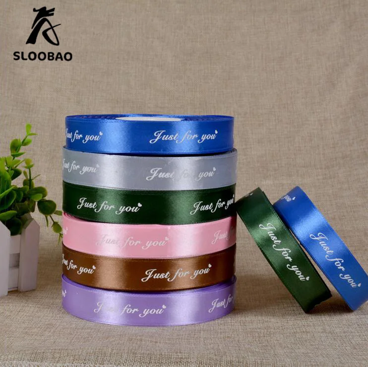 

1.3cm width Custom Logo DIY Print single satin ribbon Weddind & Personalized polyester Ribbon GIFT PACKING 100yards/Per roll
