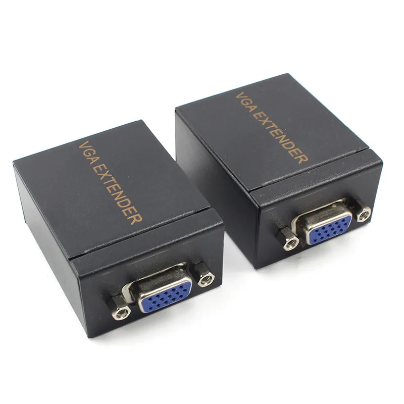 Flexible VGA Extender Female To Lan Cat5 Cat5e RJ45 With