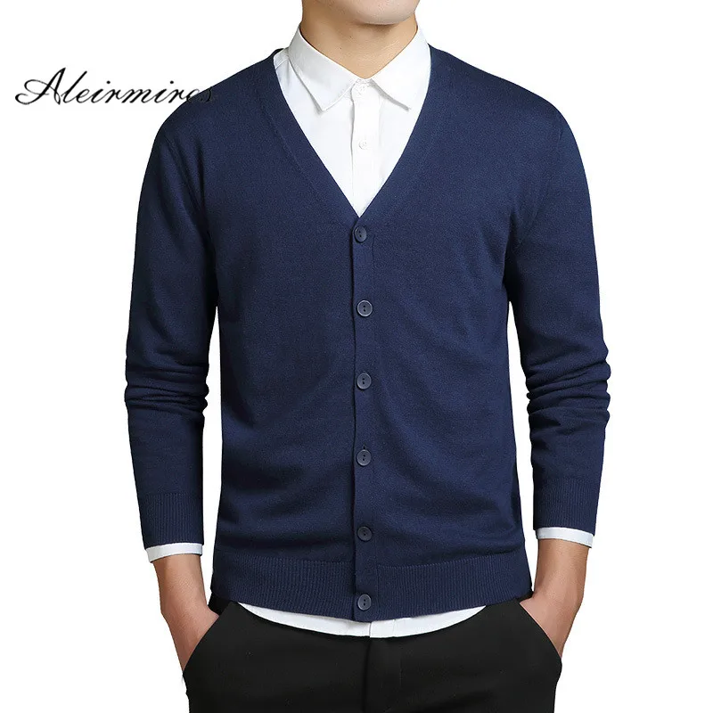 Aleirmires Mens Knitted Sweaters Cardigans 2017 Autumn