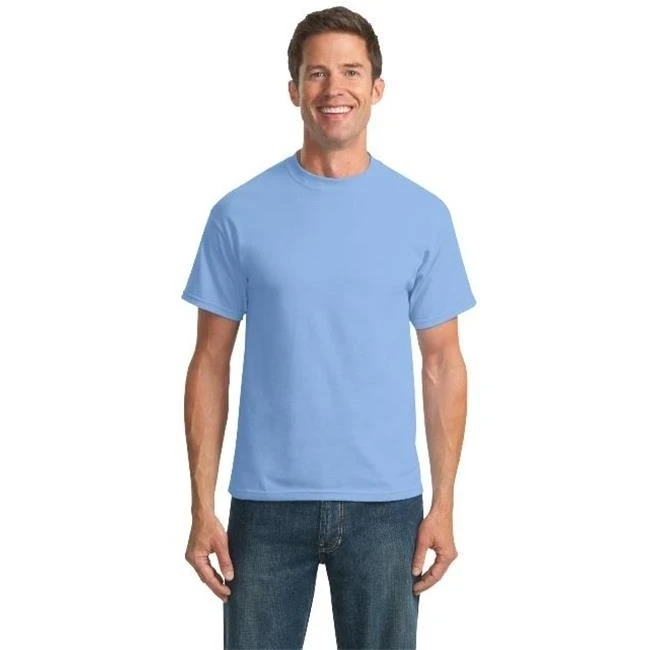 Port & Company PC55 Mens Core Blend Tees Light Blue - Large
