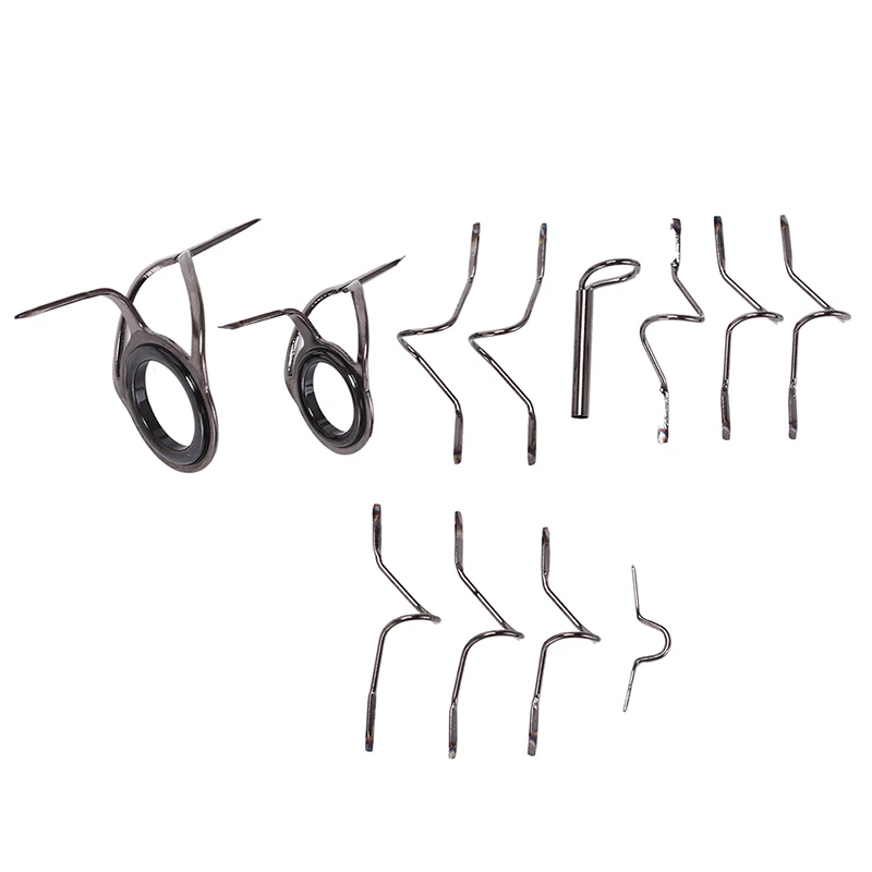 Fly Fishing Rod Guide Tip Set Repair Kit Fishing Rod Building Wrapping Ufwt 6#/7# Stainless Guide Tip Hook