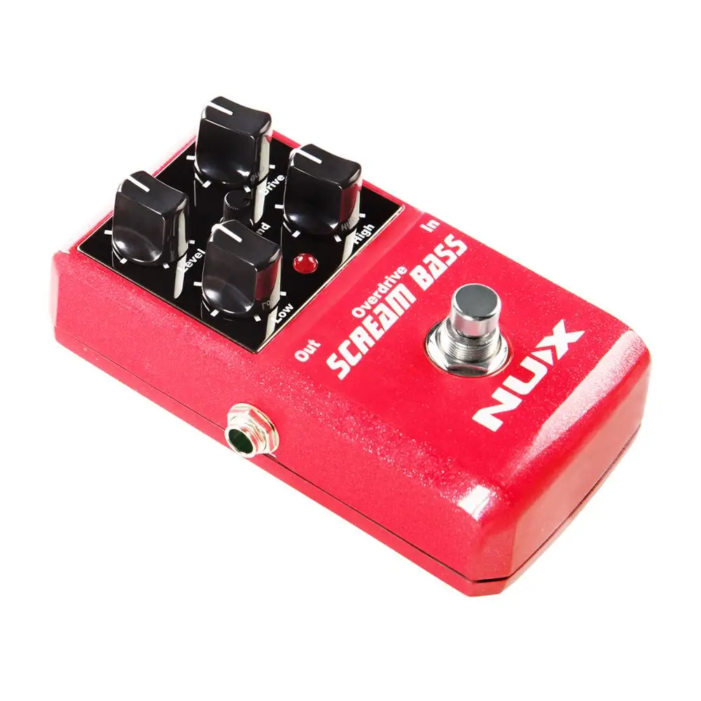  NUX Scream Bass Overdrive Guitar Effect Pedal Analogue Circuit Gain Level High Low Guitarra True Bypass Guitar Accessories