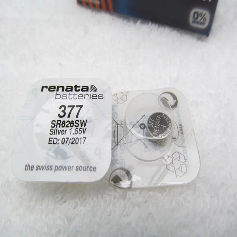 10 шт./лот Renata бренд 377 SR626SW часы батарея Кнопка монета ячейка швейцарское производство SR626 V377 AG4
