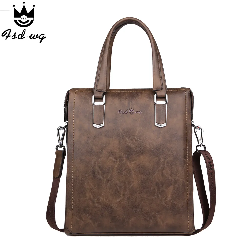 

New briefcase shoulder bags men's handbag crossbody bag leather bolsas famous brand designer mens business bag men bolsos