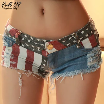 Sexy Shorts Jeans Woman Skinny Holes befree Women Summer Denim Hot Beach Nightclub Bottoms US flag ladies Calca Jeans femme 2020 sexy shorts jeans woman skinny hole befree women jean summer denim blue hot beach nightclub bottom calca jeans femme befree 2020