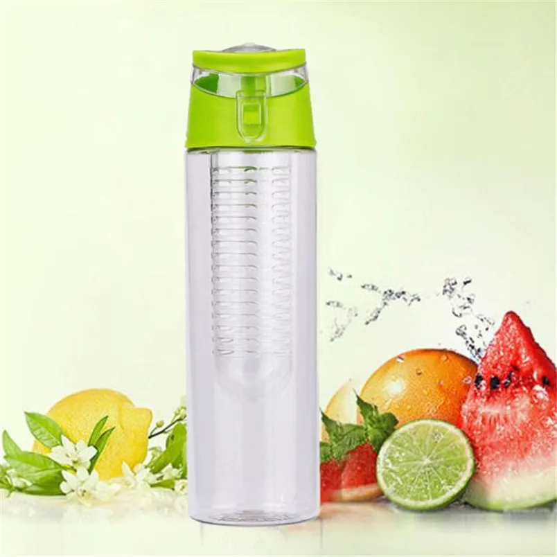 1X High Quality 800ML Fruit Infusing Infuser Water Sports Lemon Juice Bottle Flip Durable drinking water Bottles  #3N12 (4)