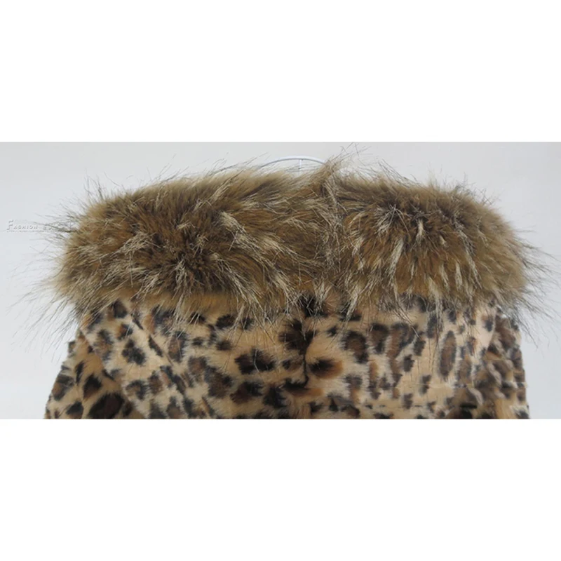 GOPLUS Fashion Autumn Winter Women Faux Fur Jacket Leopard Coat With Hooded Slim Warm Female Outerwear Fake Fur Coat C4379
