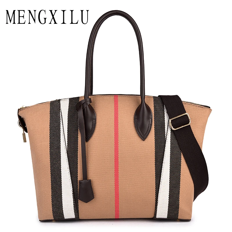 

MENGXILU Brand Designer Grande Handbag 2017 New Fashion Women Bag Brand Women Linen Handbags Woman Large Shoulder Bags Casual