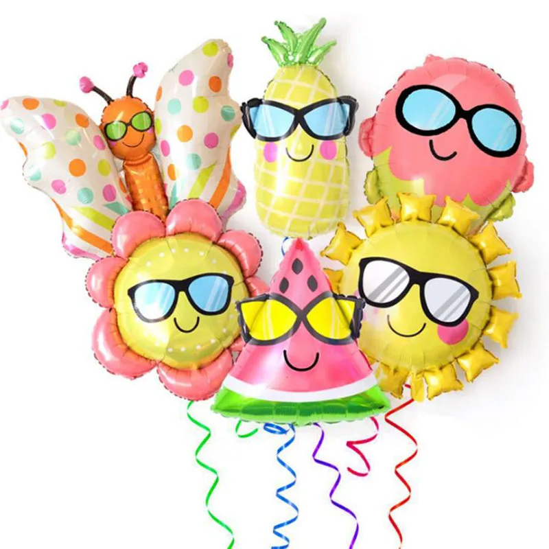 

Diversified Shape Balloon Watermelon Orange Strawberry Type Banners Ball Aluminium Foil Birthday Party Wedding Decoration Ball
