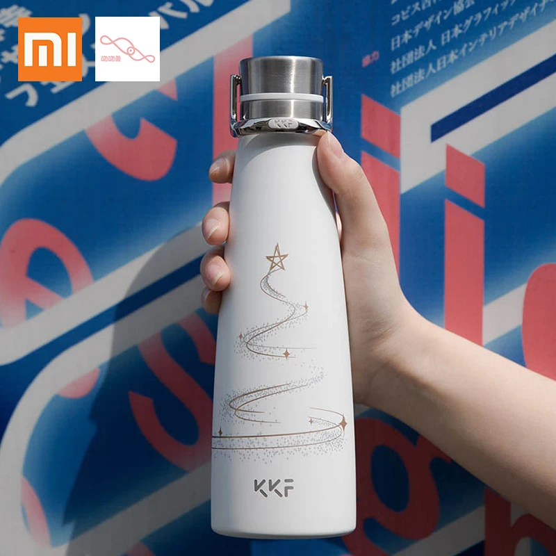 

Fashion Xiaomi KKF Vacuum Bottle Portable Pattern Mug 24 Hour Sports Cold 304 Stainless Steel Insulation Thermos Cup