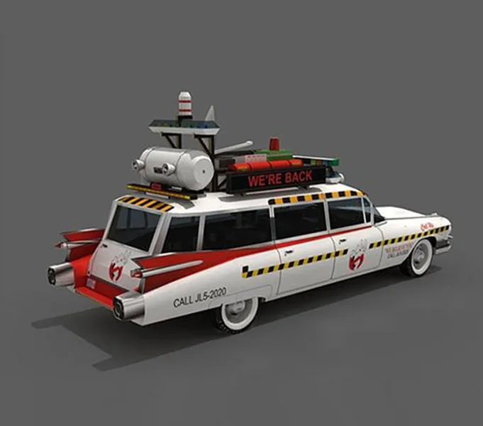 Ghostbusters Ecto-1A Hot Wheels машинка Модель автомобиля Cadillac 3D бумажный модельный комплект