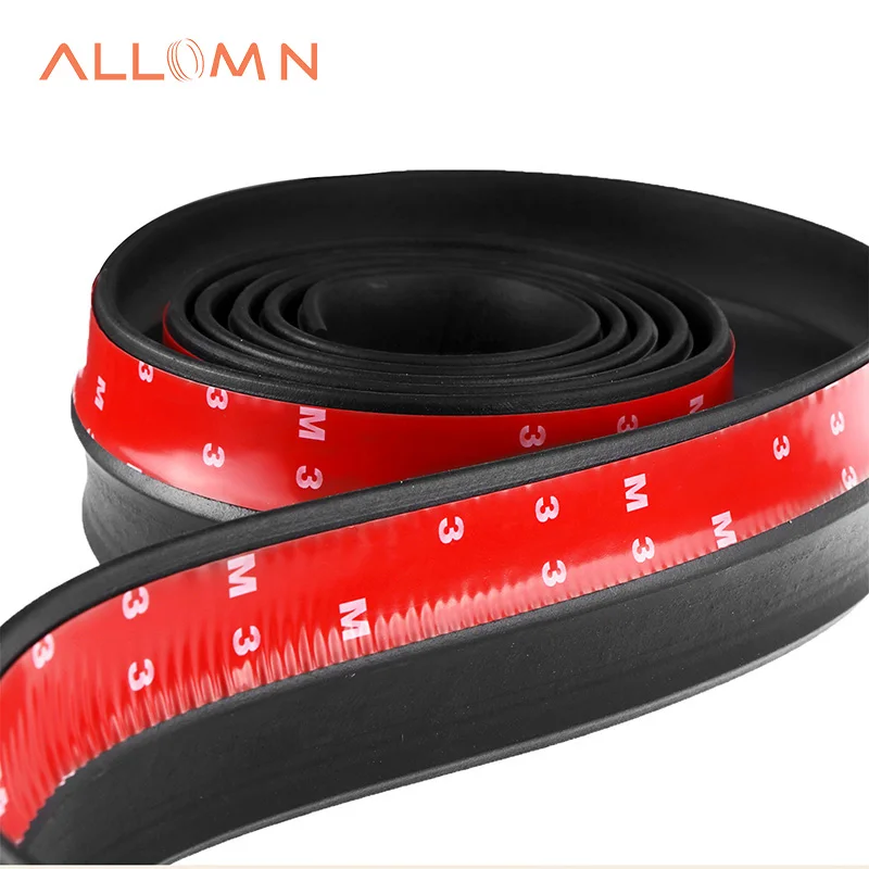 ALLOMN 2.5m TPVC Lip Skirt Protector Car Scratch Resistant Rubber