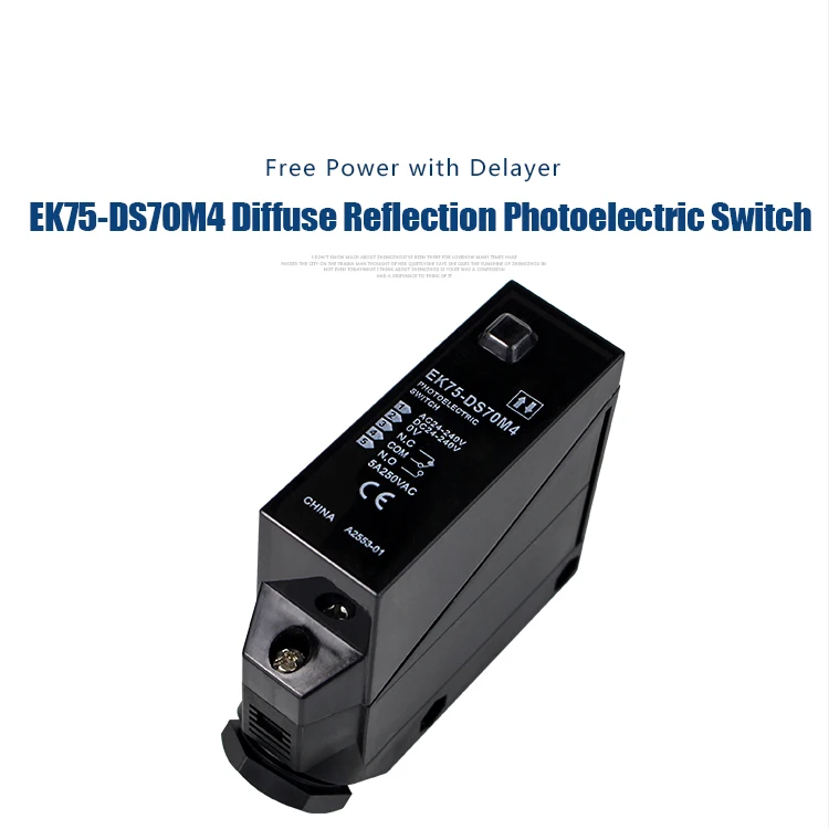 

EK75-DS70M4 NPN Connections automatic light photoelectric switch Detect Sensor Diffuse Quality guaranteed