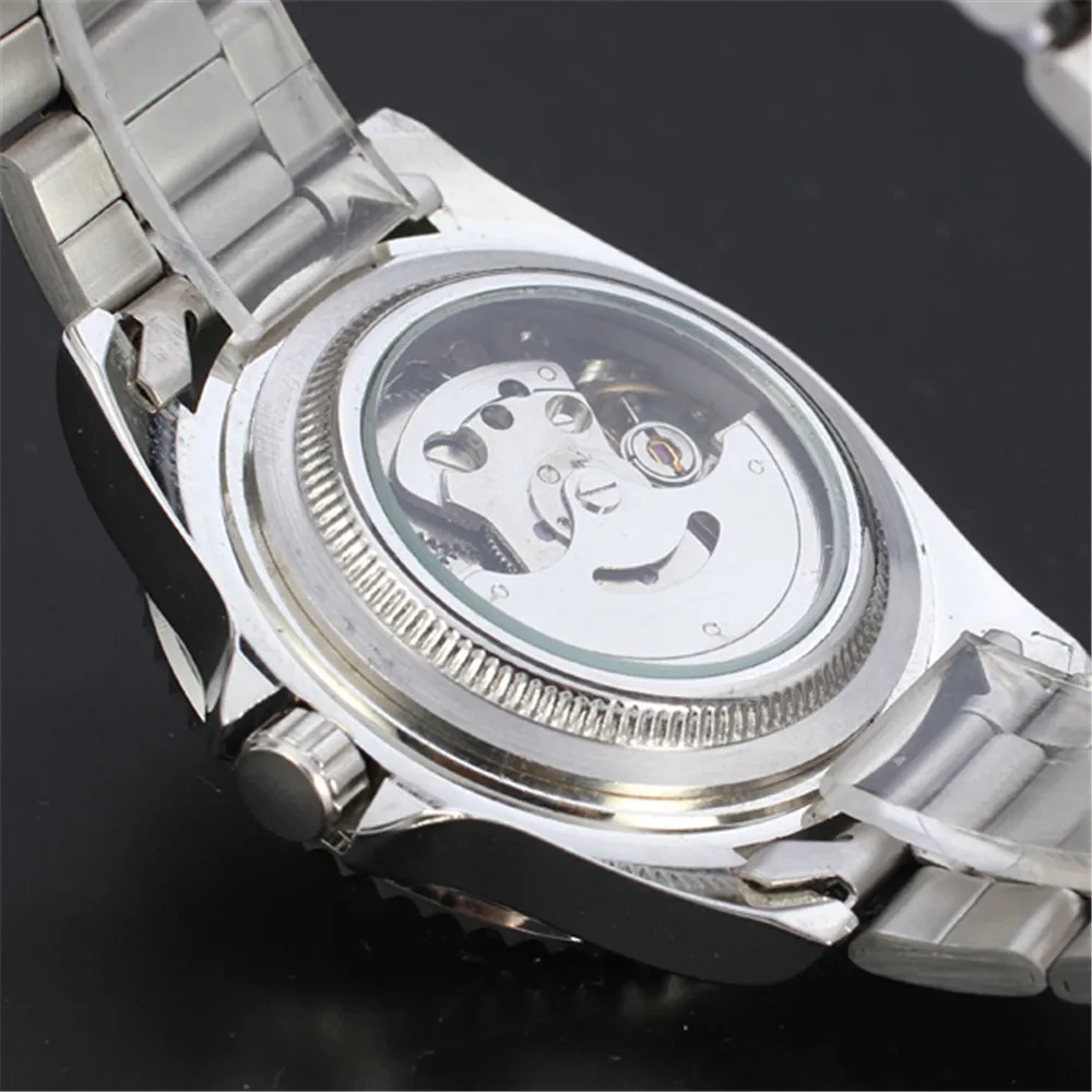 WINNER Men's Wrist Watch Military Sport Clock Automatic Mechanical Watches Male Skeleton Sport Clock 122