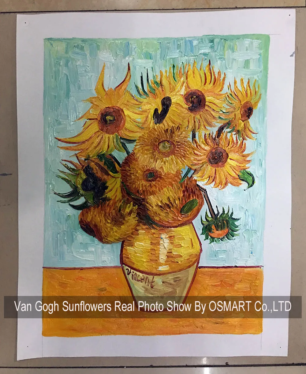 High Skilled Painter Hand Painted Still Life Vase With Fourteen