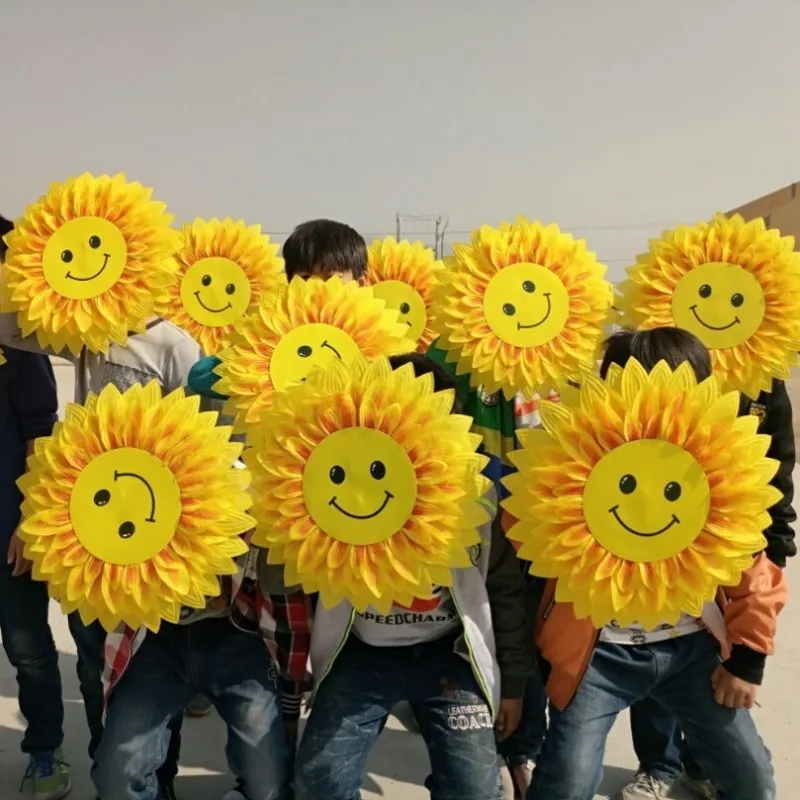 

Simulation Sunflower Prop Kindergarten Dance Prop Hand Take FLOWER 61 International Children's day performance props sunflower