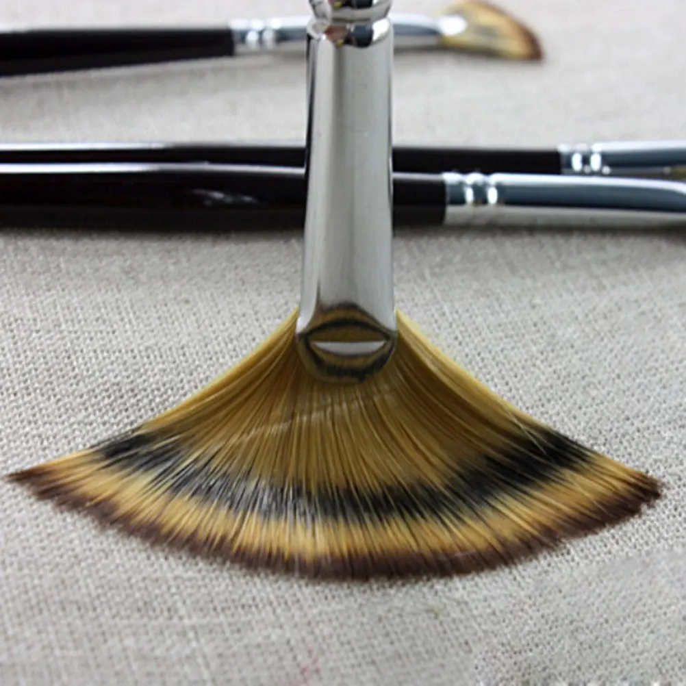 Тонкая ручка для рисования в форме веера товары для рукоделия 6 размеров художественные Кисти для живописи маслом для канцелярских принадлежностей многофункциональная ручка