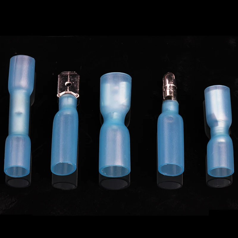 

200Pcs Waterproof Heat Shrink Crimp Terminals Connector Seal Insulated Electrical Butt Wire Cable Connect Terminal Box