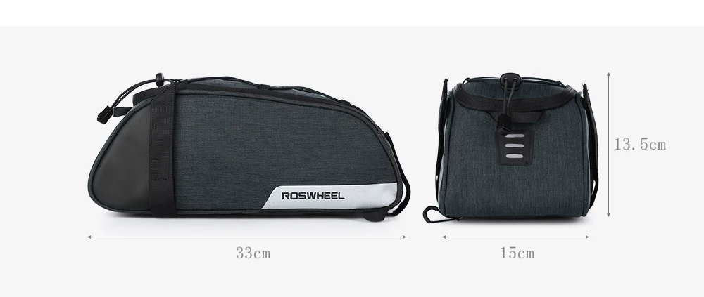 ROSWHEEL 141465 Multifunctional Bike Trunk Bag Commuter Bag