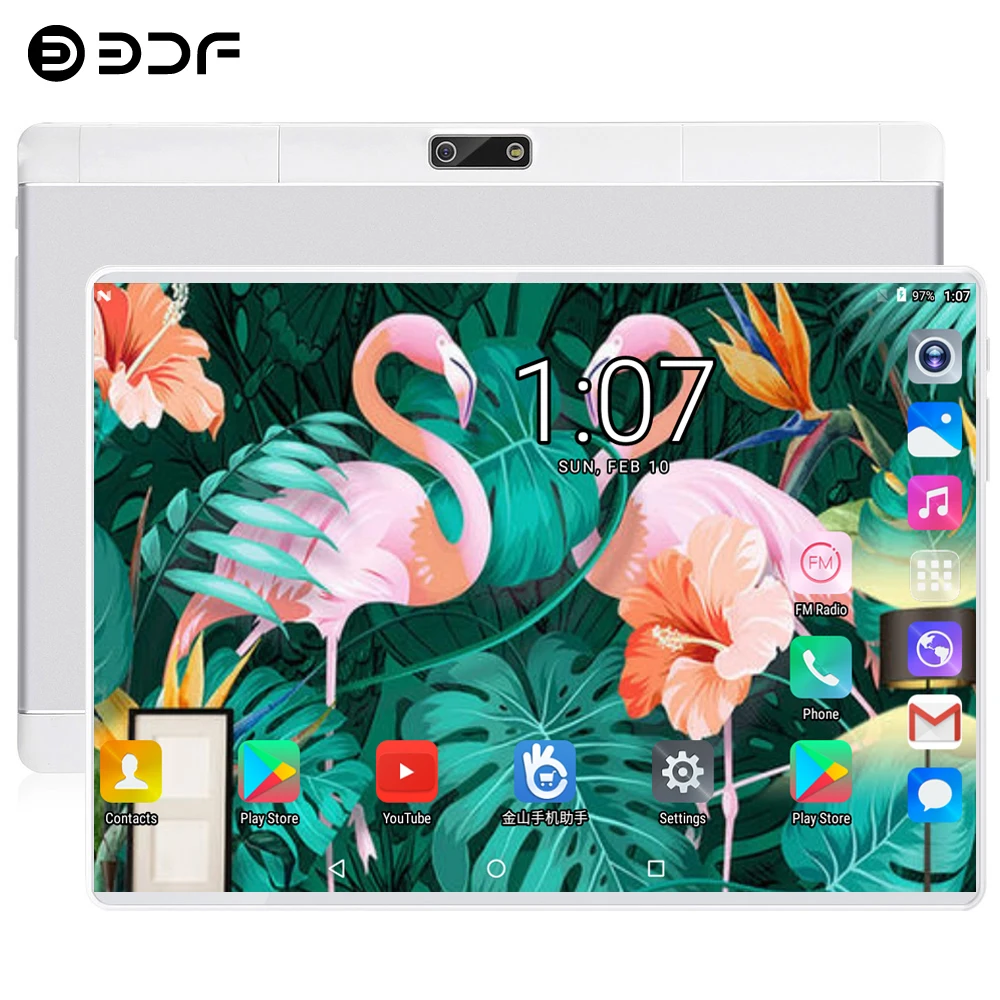 BDF Новый 10 дюймовый оригинальный дизайн 4G Телефонный звонок Android 7 0 Восьмиядерный
