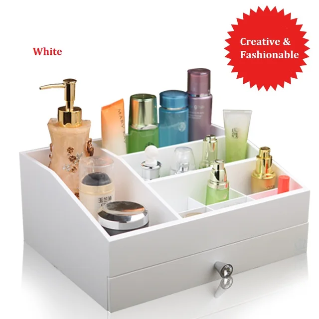 High quality Creative wooden europe style cosmetic storage box with