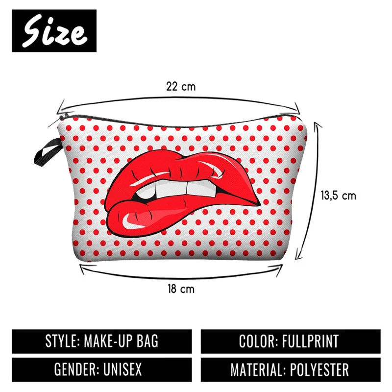 Jom Tokoy 3D Printing Makeup Bags With Multicolor Pattern Cute Cosmetics Pouchs For Travel Ladies Pouch Women Cosmetic Bag Jom Tokoy 3D Printing Makeup Bags With Multicolor Pattern Cute Cosmetics Pouchs For Travel Ladies Pouch Women Cosmetic Bag