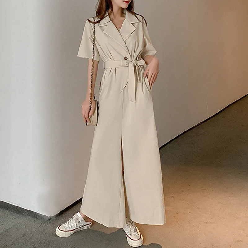 

Casual Rompers Womens Jumpsuit Cotton And Hemp One Piece Pants Overalls Combinaison Femme Womens One Piece Jumpsuits