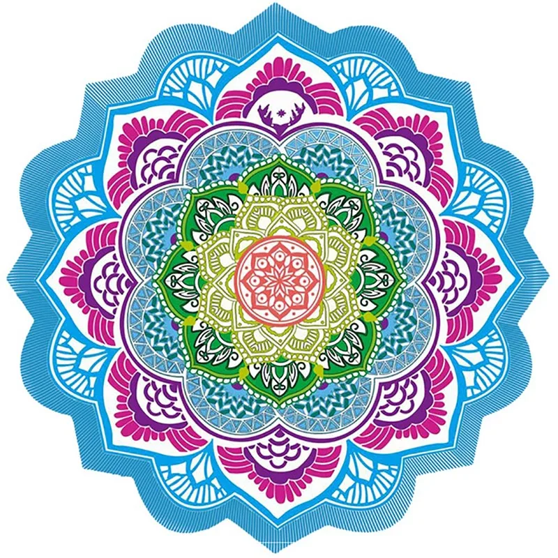  Hot Beach Towel Tassel Yoga Mat Carpet Tapete Doormat Tapestry Indian Mandala Blankets Bathroom Car
