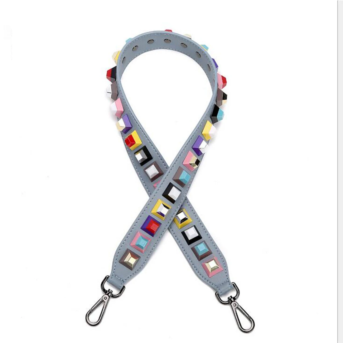 

SFG HOUSE Colorful Rivet Leather Shoulder Strap Wide PU Women Bag Accessories Belts Brand Strap Replacement Strap For Handbag