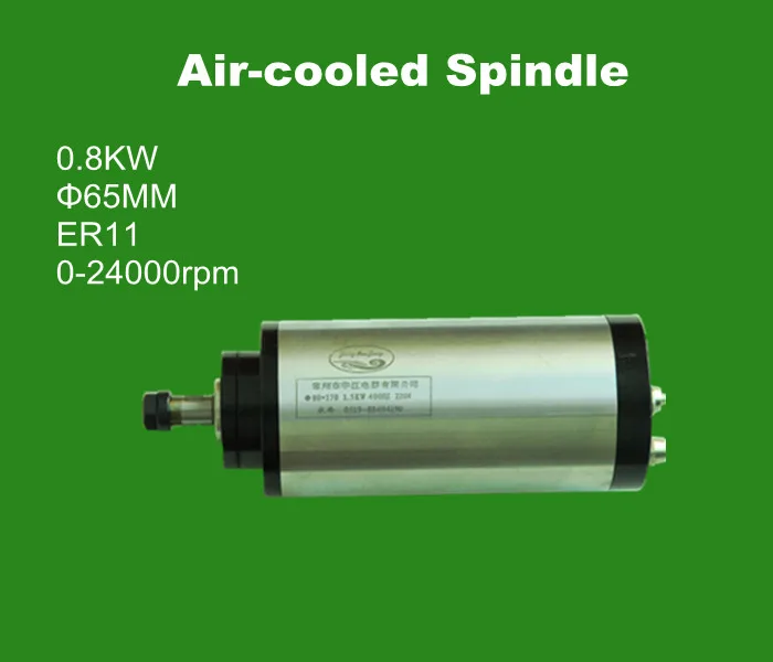 0.8KW 65MM ER11 AC220V woodworking spindle motor Air-Cooled Spindle