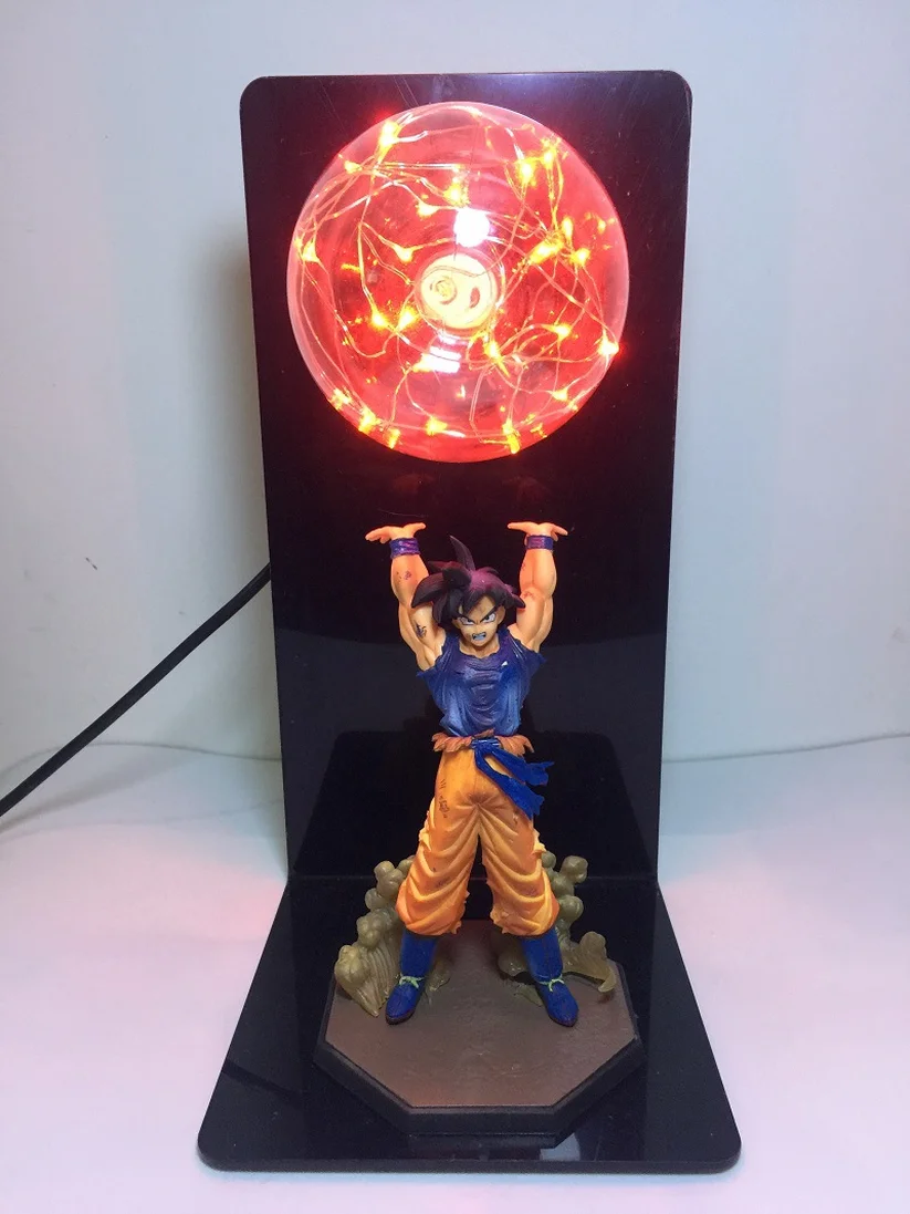 Tanie Dragon Ball Goku wytrzymałość bomby lampka nocna kreatywny stołowa LED lampa do sypialni badania Decor nowość dzieci prezent figurki do zabawy prezent
