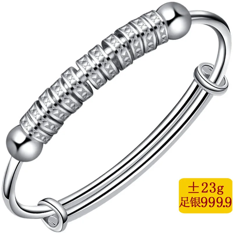 

2019 Rushed Armbanden Voor Vrouwen Bracelet 999.9 Push Pull Ring Fashion In Europe And The Fine Dora Beaded Sterling Bracelets