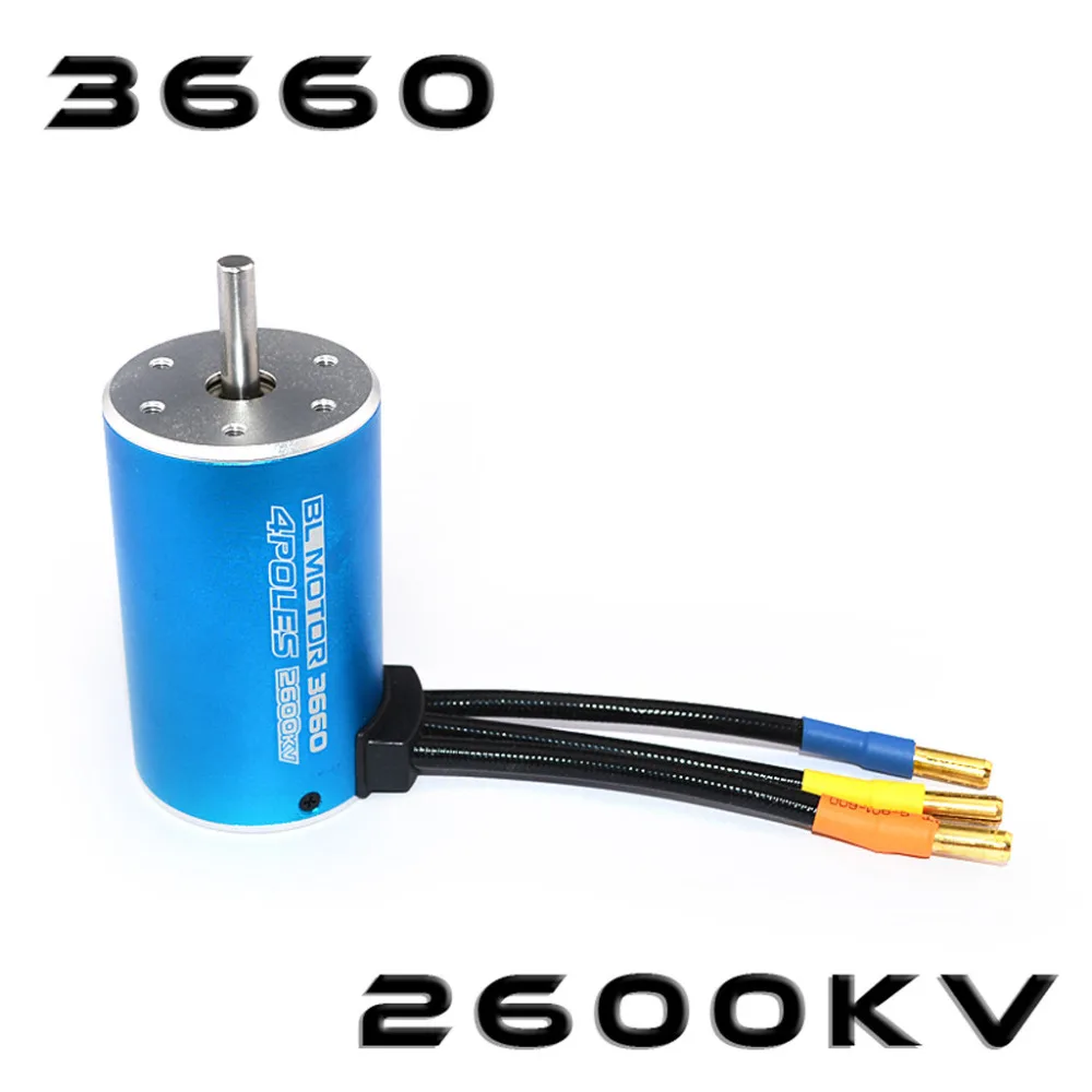 RC 3660 3800KV 3100KV 2600KV бесщеточный мотор с 60A ESC и светодиодная карта для программирования для 1/10 RC ралли автомобиля