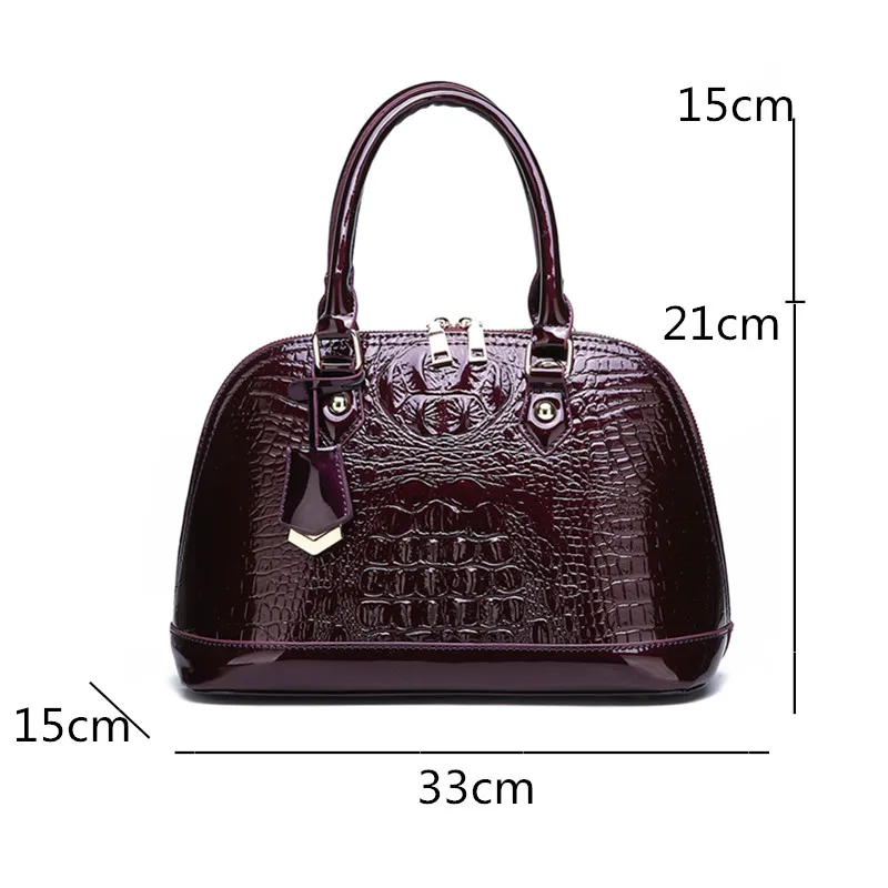 Модная женская сумка с крокодиловым узором, кожаная большая сумка на плечо, черная женская сумка-хобо, сумка аллигатора, сумки-мессенджеры