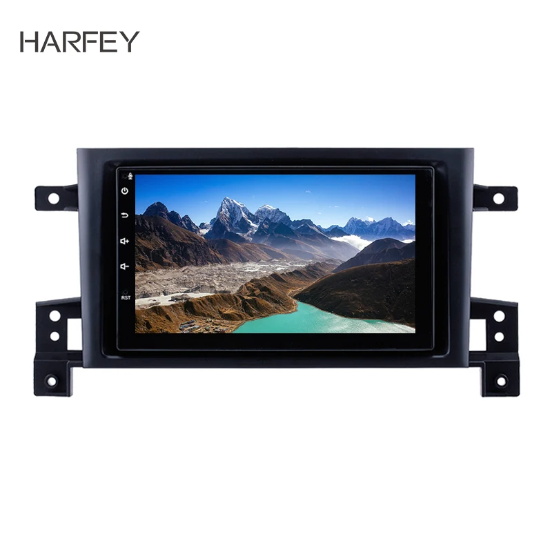 Best Harfey 7 inch 2Din Android 9.0 GPS Navigation Multimedia Player For Suzuki Vitara 2005-2013 Car Radio Head Unit Support RDS 0