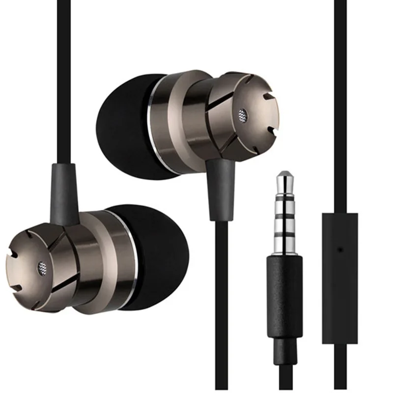New Arrive metal Vortex Earphone Colorful version Headsets 3.5MM Noise reduction In-Ear Wired Control With Mic For Smart Phone |