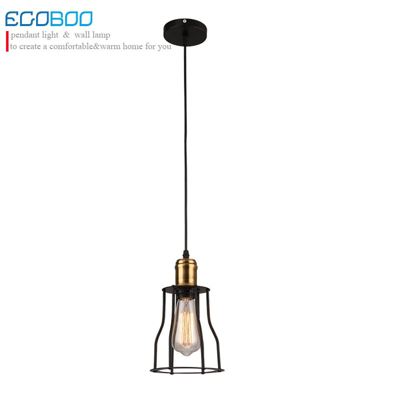 Retro indoor lighting Fixtures Vintage pendant lights for Dinging room LED  E27 Bulb iron lampshade Modern style light fixtures