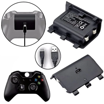 

2 x 2400mAh Batteries + USB Cable For XBOX ONE Controller Charging Kit Wireless Gamepad Joypad Rechargeable Backup Battery Pack