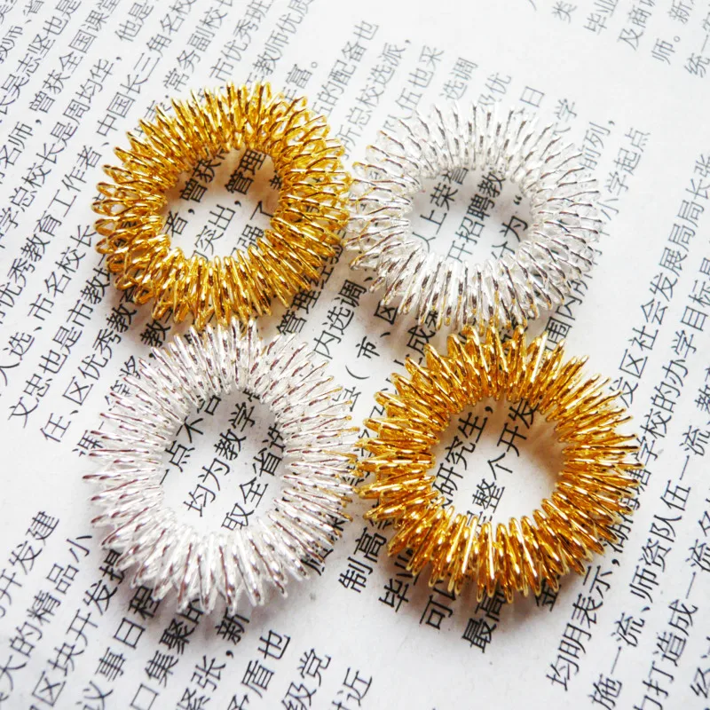 5pcs Finger Massage Ring Hand Finger Relaxing Acupuncture Points Silver Gold Metal Weight Loss Massage Ring L3 5pcs Finger Massage Ring Hand Finger Relaxing Acupuncture Points Silver Gold Metal Weight Loss Massage Ring L3