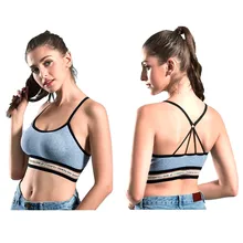 Новое поступление женский Быстросохнущий хлопковый удобный бюстгальтер Топ жилет нижнее белье Фитнес упражнения мягкий бюстгальтер Топ майка белый серый H326