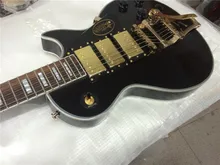 FREE SHIPPING+ ELECTRIC GUITAR+2016 new lp custom black beaty with big tremolo+GUITAR IN CHINA FREE SHIPPING+ ELECTRIC GUITAR+2016 new lp custom black beaty with big tremolo+GUITAR IN CHINA