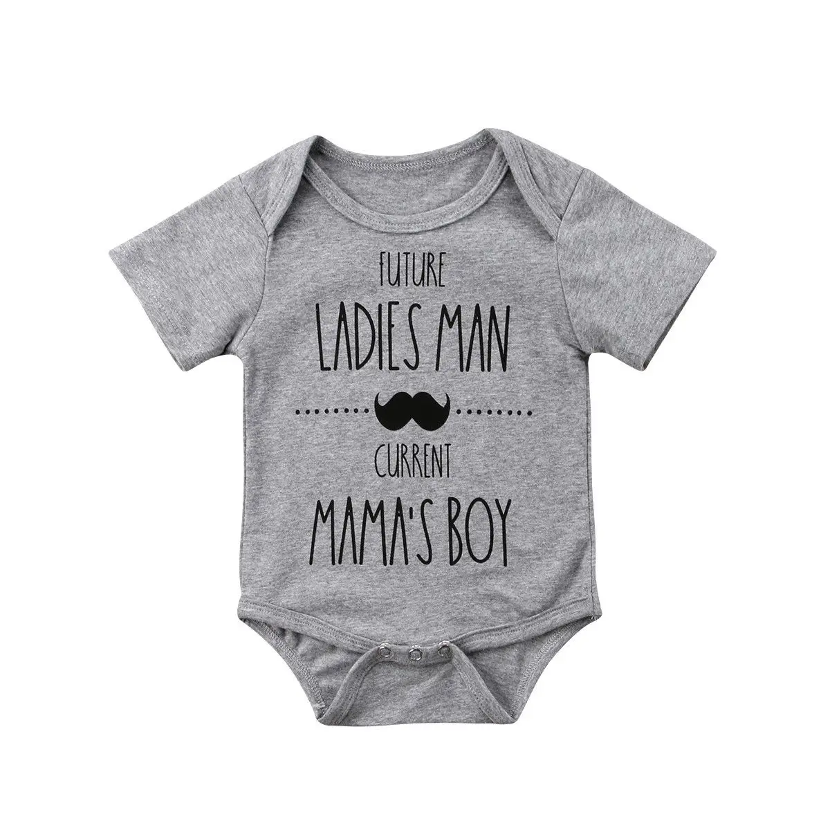 Funny Infant Baby Boy Bodysuits Clothes Short Sleeve Bodysuit Cute