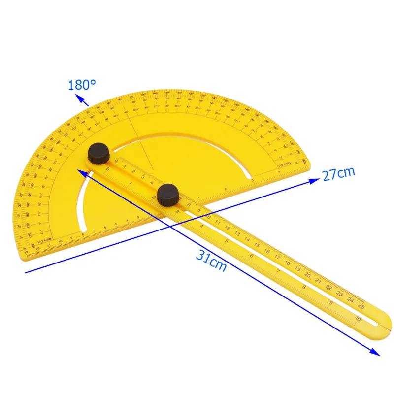 Protractor NOS 22/" Protracter One arm plastic NEW