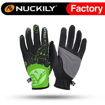 

NUCKILY Screen Touch Summer Breathable Mesh Full Finger Sport Gloves PD01