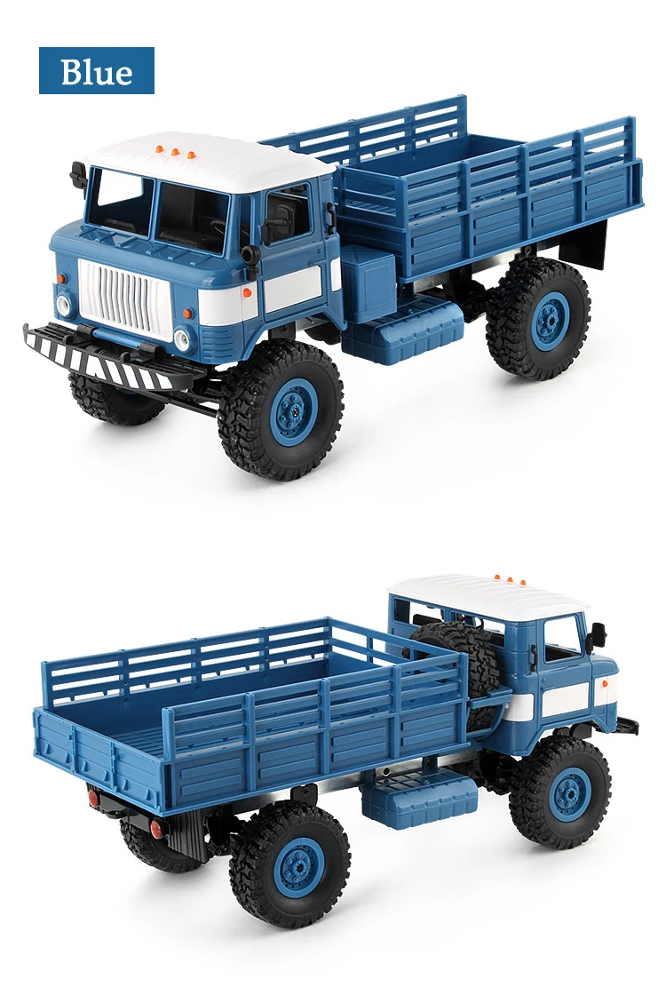 WPL 1/16 Camion 2,4G 6WD RC автомобиль военный грузовик вездеход