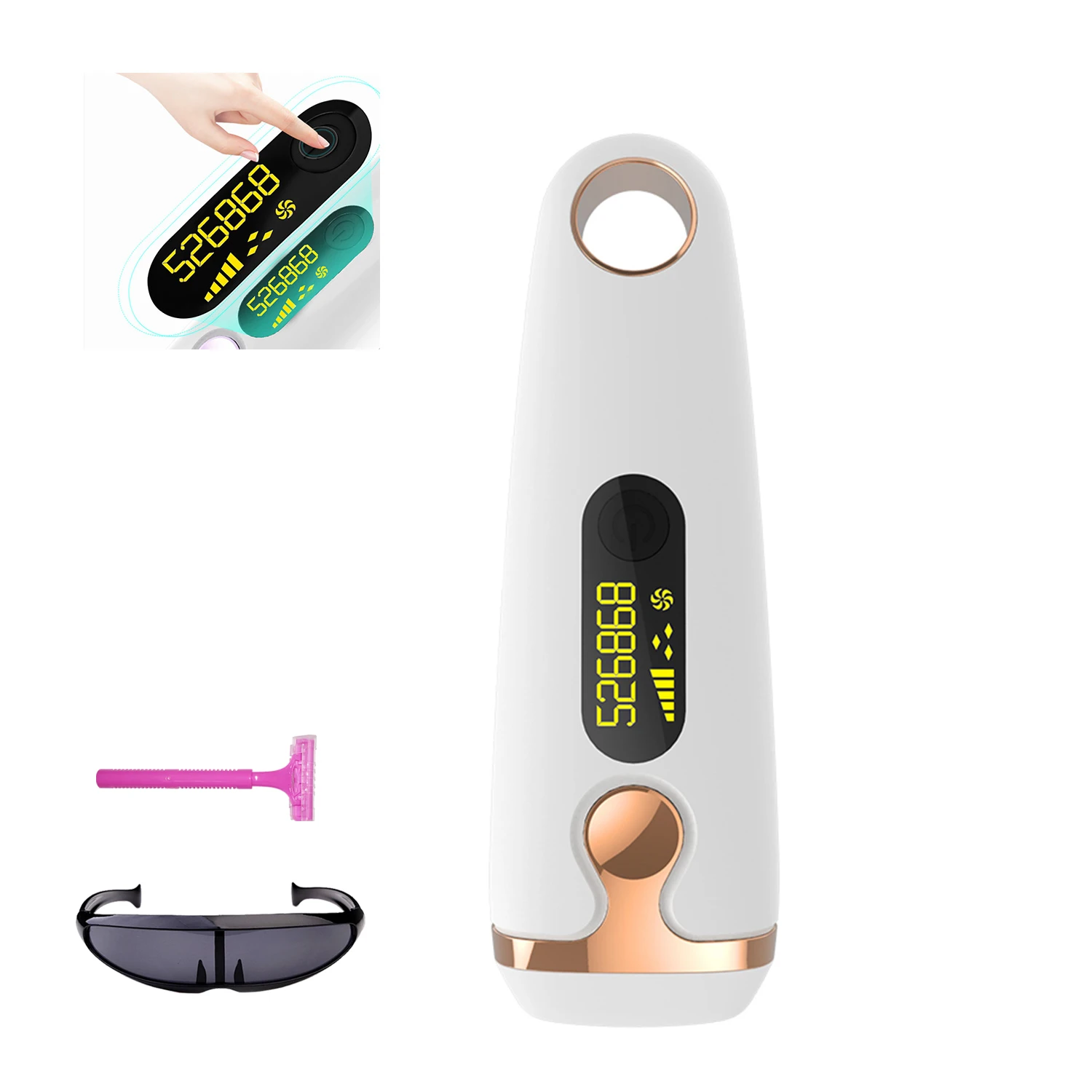 

toy Depilator IPL Epilator Permanent Hair Removal 500000 Flash Touch Body Leg Bikini Trimmer Photoepilator For Women Creamskin